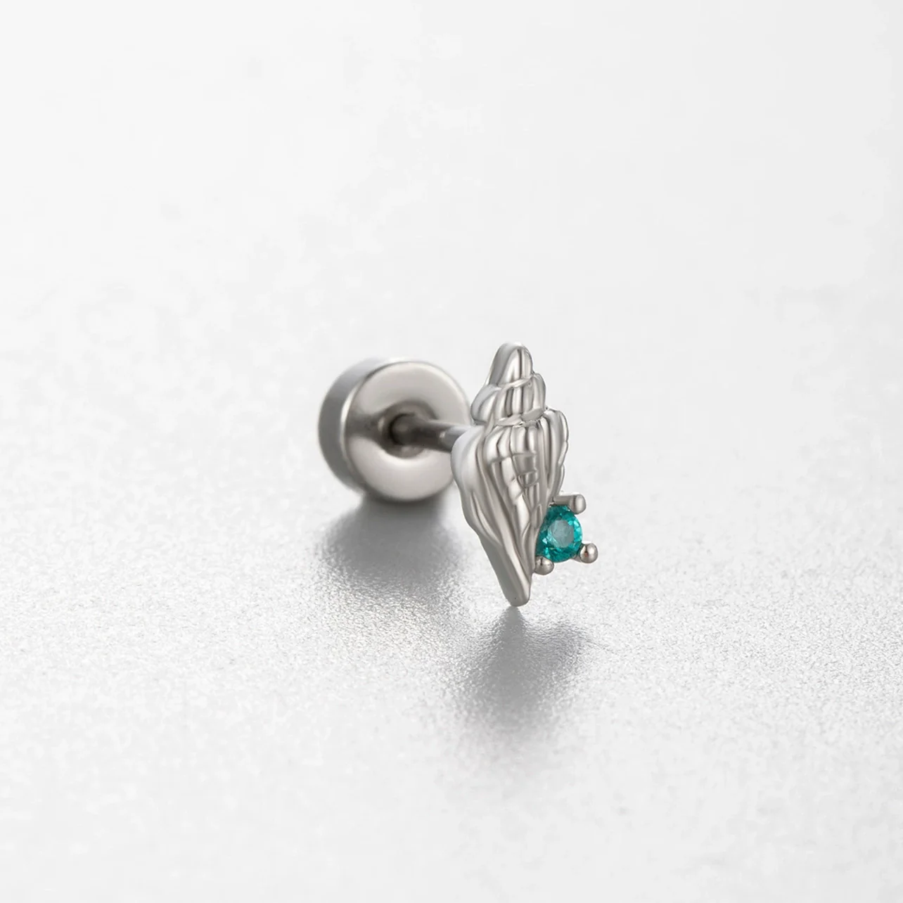 Titanium Steel Ear Nail With Pink Cherry Bow And Inlaid Zircon For Women - Image 9