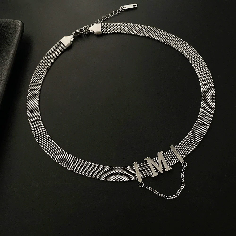 Titanium Steel Geometric Light Luxury Women's Necklace - Image 7