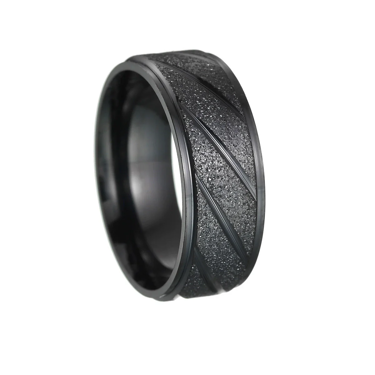 Titanium Steel Geometric Outdoor Ring For Men And Women With Electroplating Treatment - Image 8