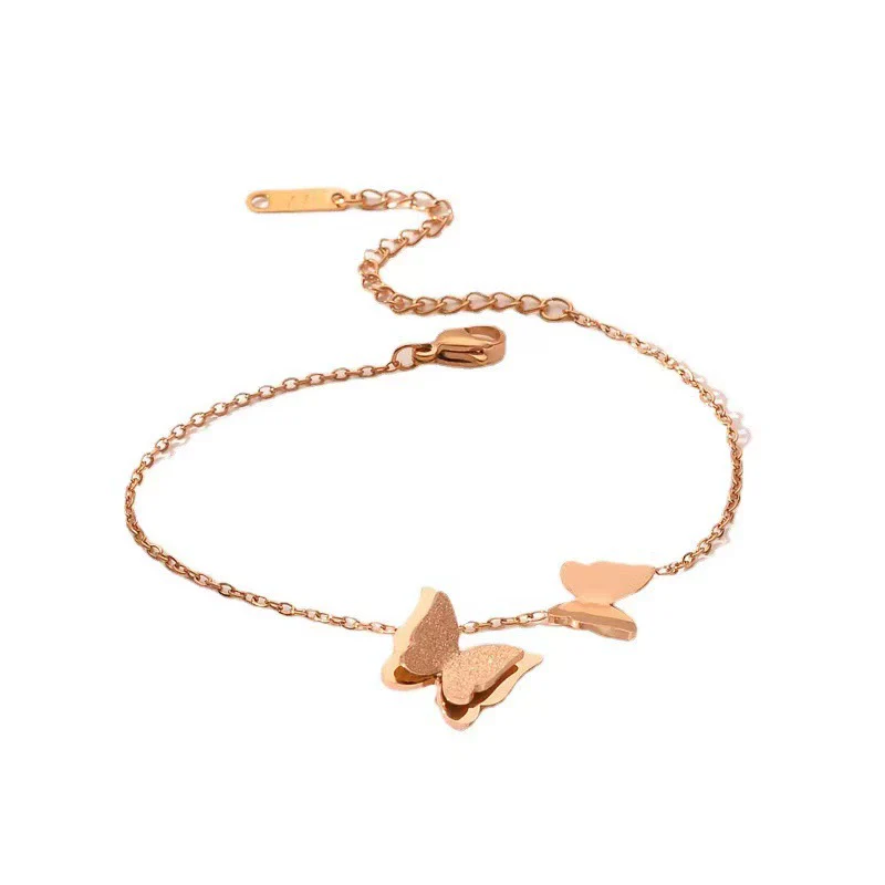 Titanium Steel Geometric Women's Wrist Jewelry Cold Style Simple Stylish Bracelet - Image 5