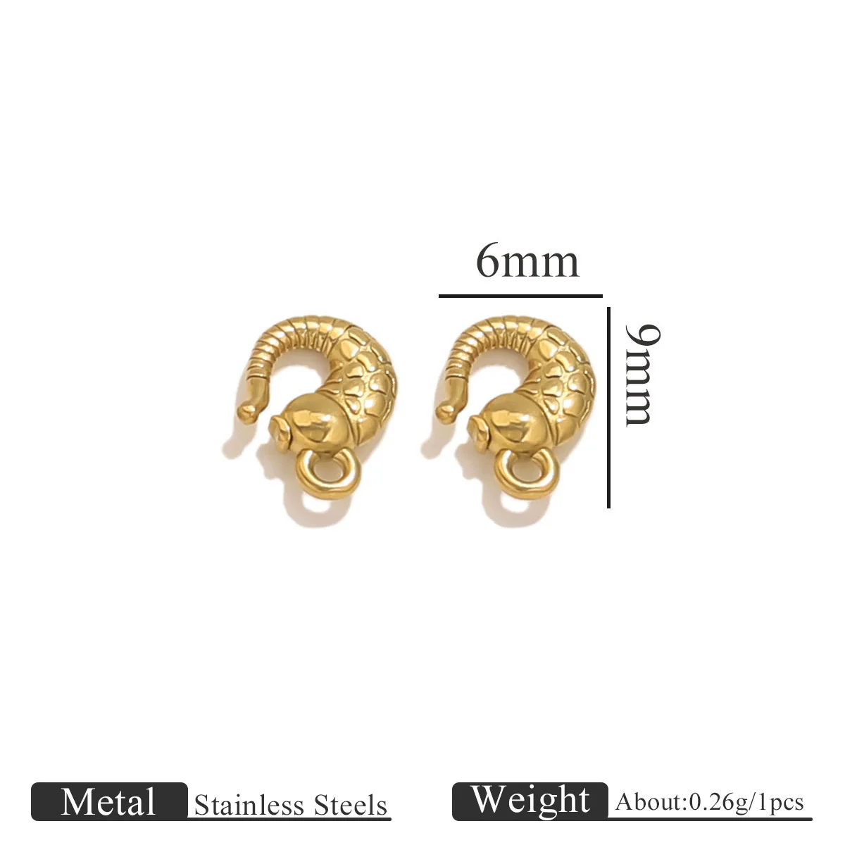 Titanium Steel Hook Buckles Jewelry Connecting Buckles For Bracelets Necklaces Handmade Diy Accessories With Totem Pattern Electroplated - Image 10