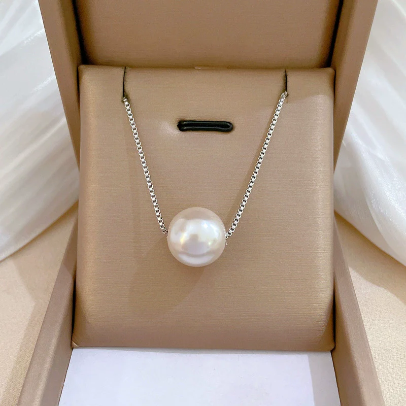 Titanium Steel Necklace With Geometric Pattern Electroplating Simple Style For Female