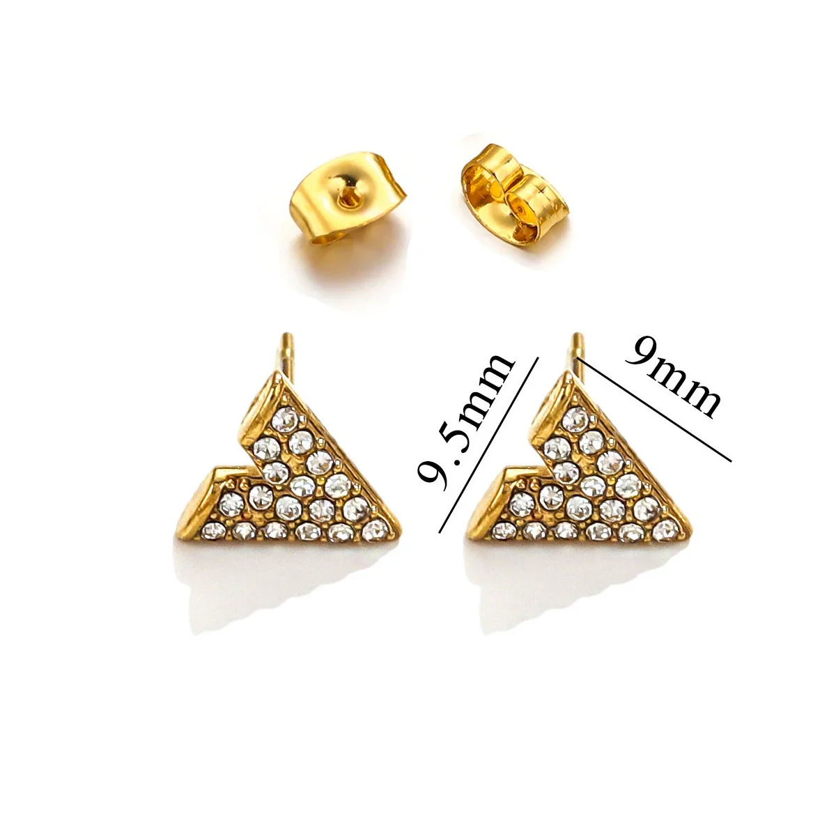 Titanium Steel Retro Old Style Women's Earrings With Heart Star Geometric Patterns And Electroplating Treatment - Image 11