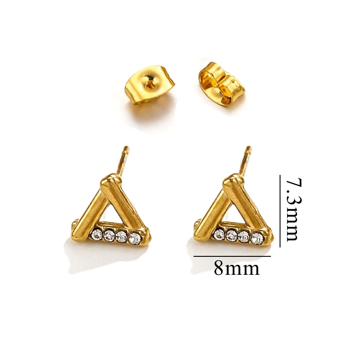 Titanium Steel Retro Old Style Women's Earrings With Heart Star Geometric Patterns And Electroplating Treatment - Image 14