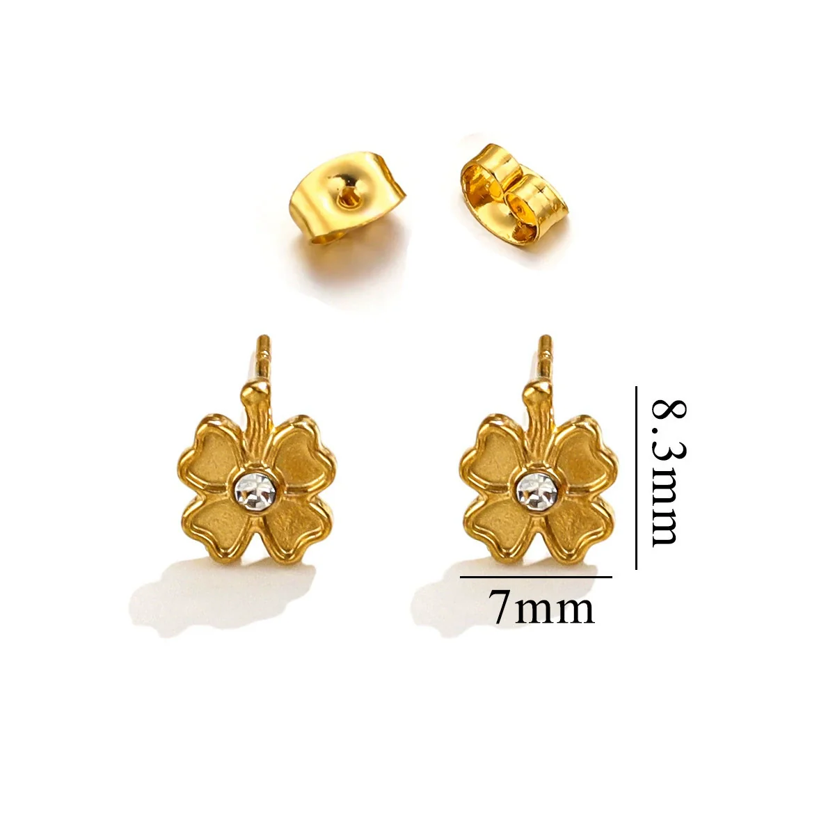 Titanium Steel Retro Old Style Women's Earrings With Heart Star Geometric Patterns And Electroplating Treatment - Image 16
