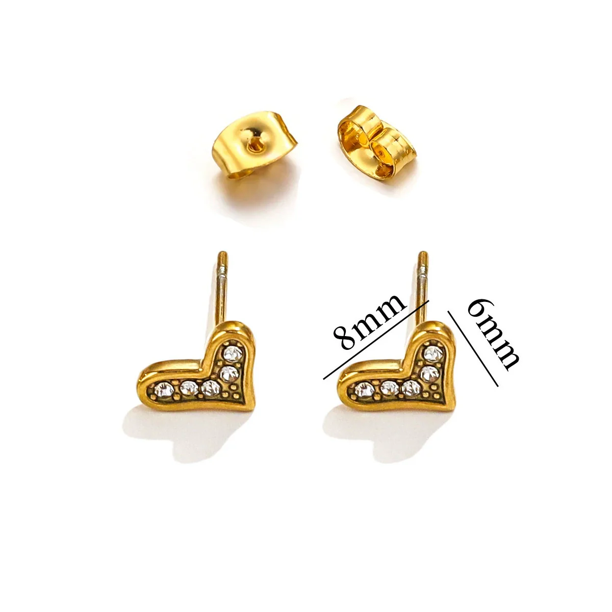 Titanium Steel Retro Old Style Women's Earrings With Heart Star Geometric Patterns And Electroplating Treatment - Image 17