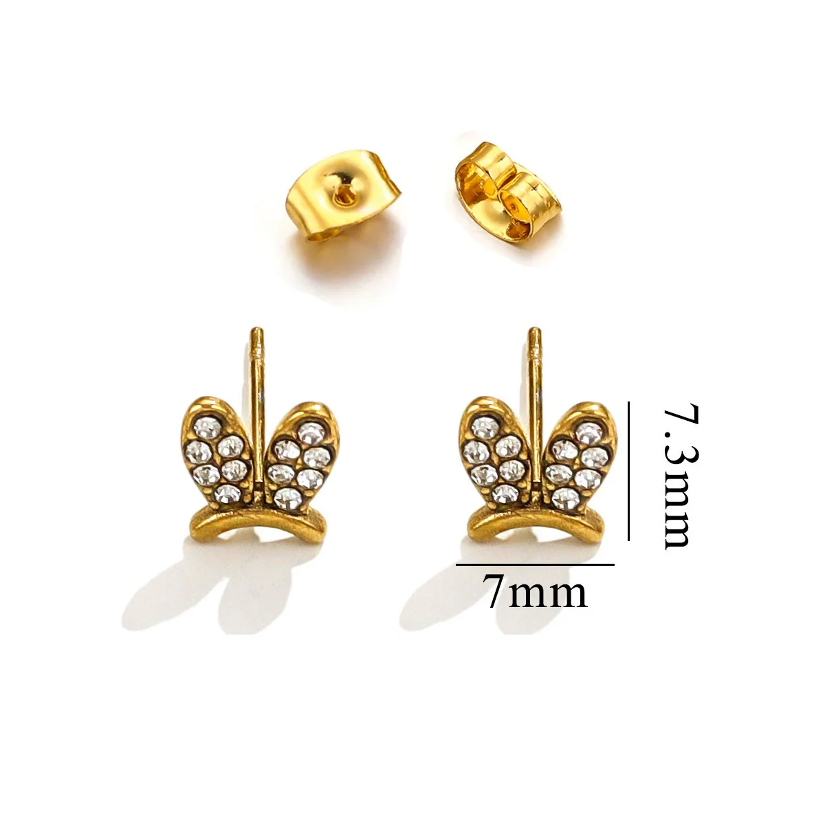 Titanium Steel Retro Old Style Women's Earrings With Heart Star Geometric Patterns And Electroplating Treatment - Image 19