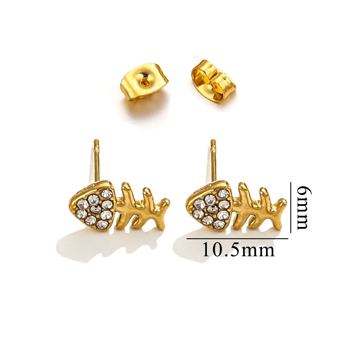 Titanium Steel Retro Old Style Women's Earrings With Heart Star Geometric Patterns And Electroplating Treatment - Image 21