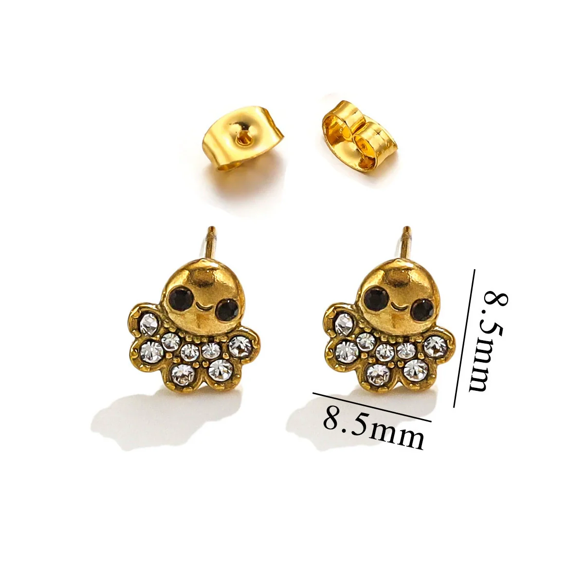 Titanium Steel Retro Old Style Women's Earrings With Heart Star Geometric Patterns And Electroplating Treatment - Image 22