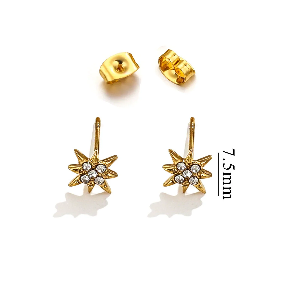 Titanium Steel Retro Old Style Women's Earrings With Heart Star Geometric Patterns And Electroplating Treatment - Image 23
