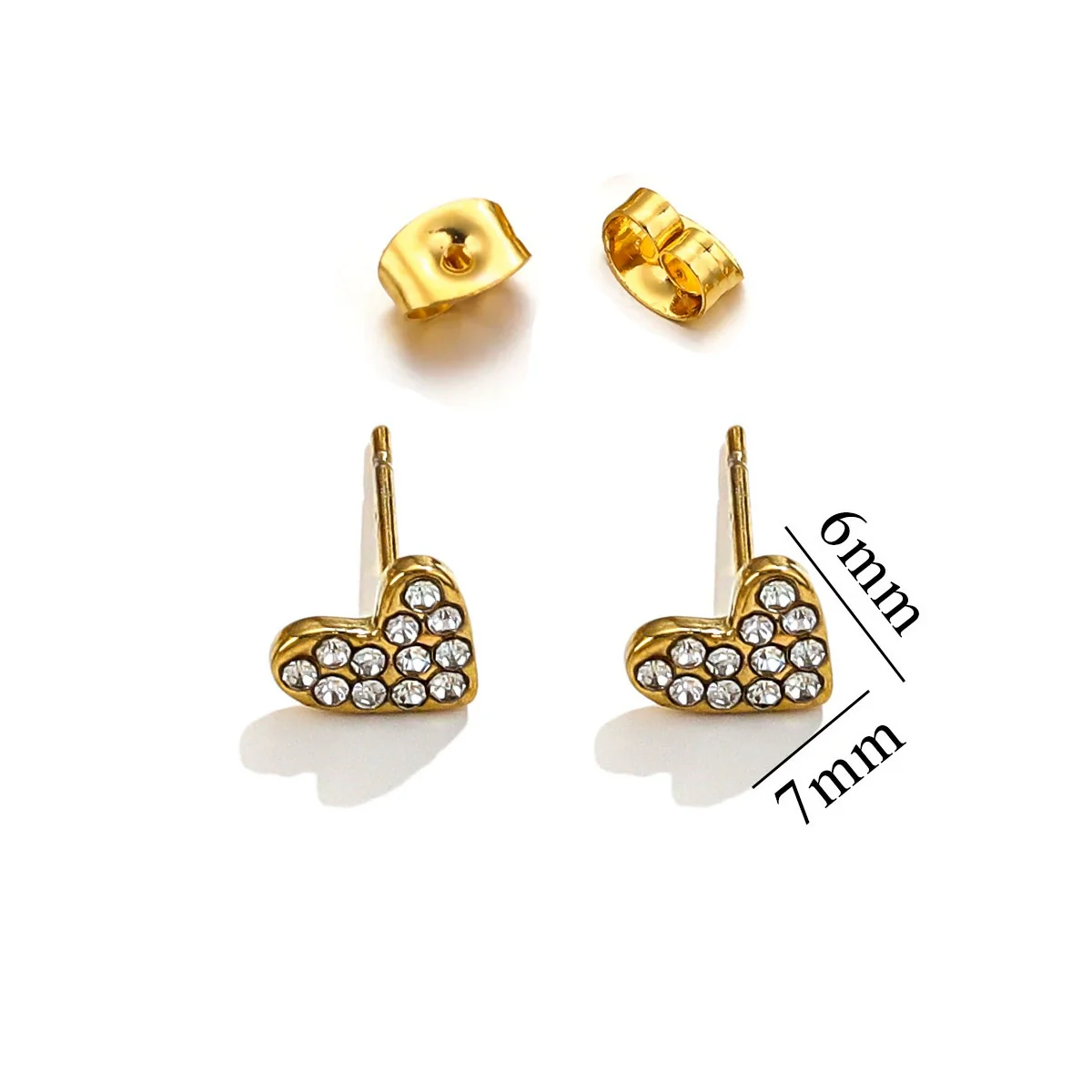 Titanium Steel Retro Old Style Women's Earrings With Heart Star Geometric Patterns And Electroplating Treatment - Image 28