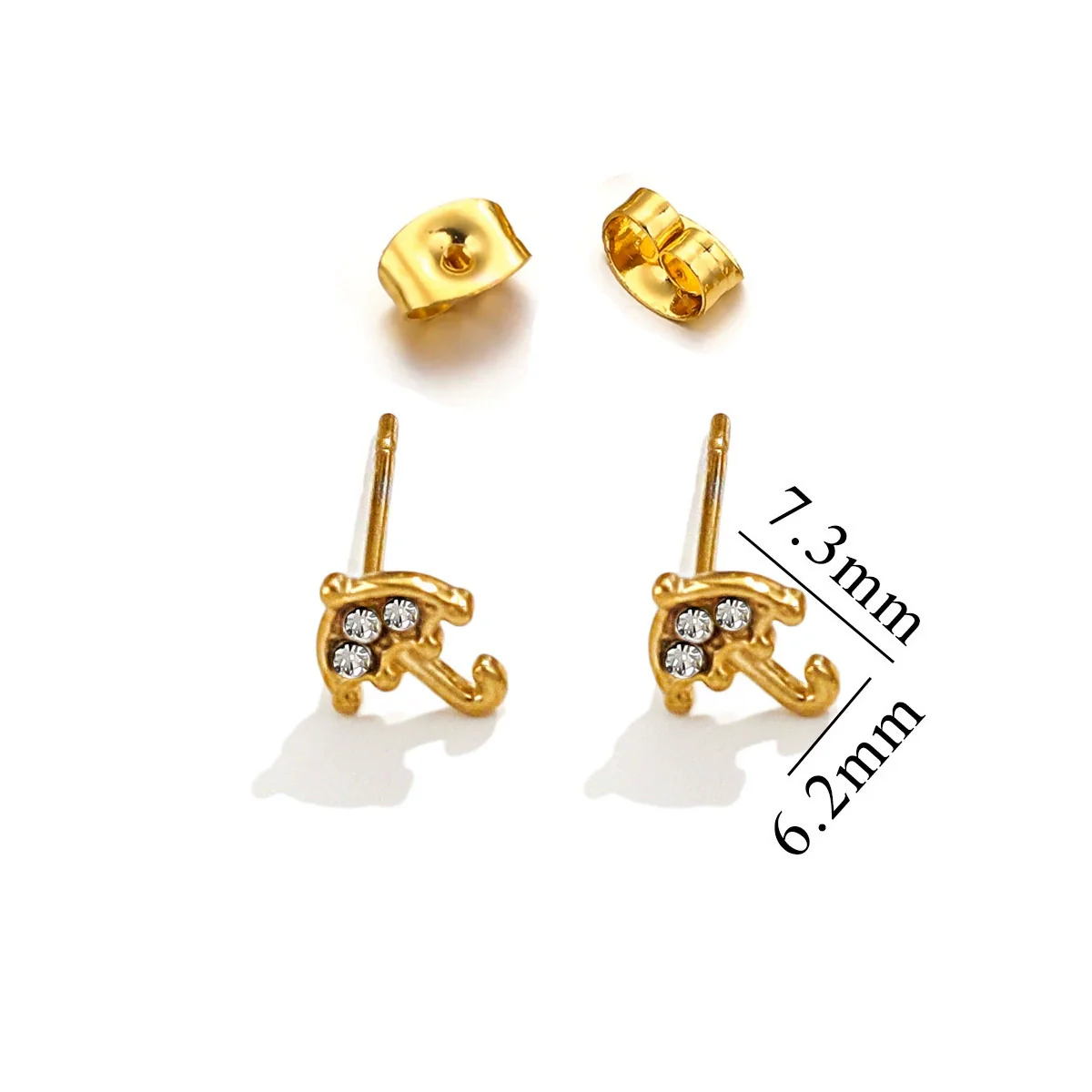 Titanium Steel Retro Old Style Women's Earrings With Heart Star Geometric Patterns And Electroplating Treatment - Image 30