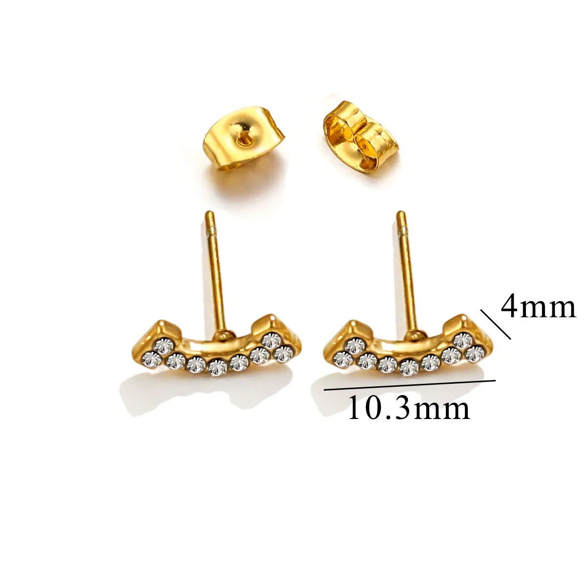 Titanium Steel Retro Old Style Women's Earrings With Heart Star Geometric Patterns And Electroplating Treatment - Image 31