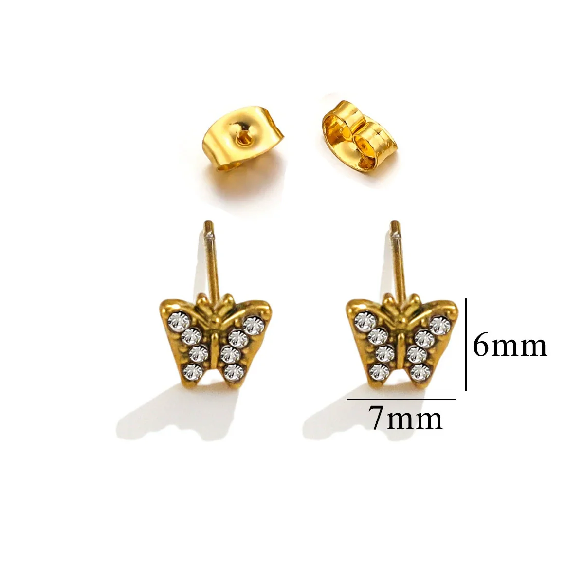 Titanium Steel Retro Old Style Women's Earrings With Heart Star Geometric Patterns And Electroplating Treatment - Image 35