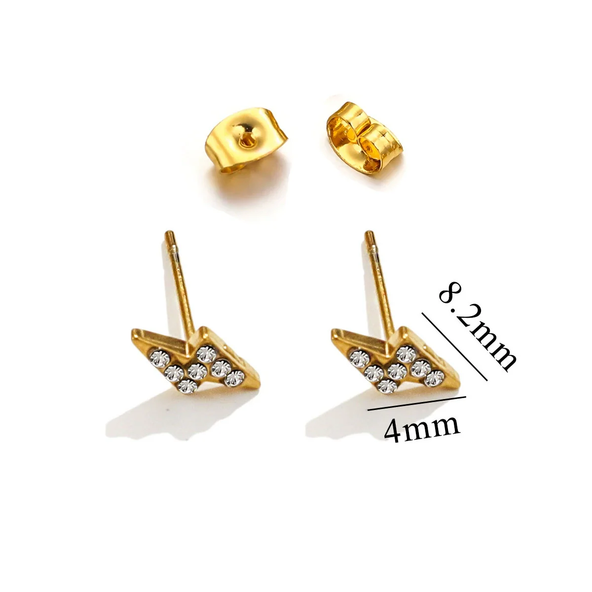 Titanium Steel Retro Old Style Women's Earrings With Heart Star Geometric Patterns And Electroplating Treatment - Image 36