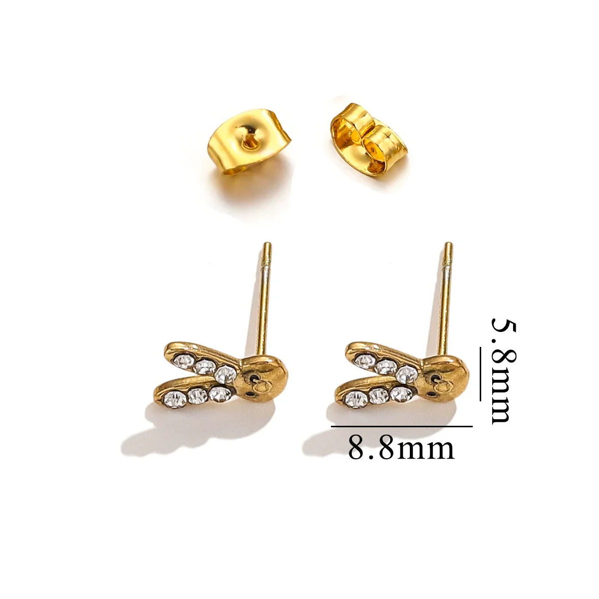 Titanium Steel Retro Old Style Women's Earrings With Heart Star Geometric Patterns And Electroplating Treatment - Image 38