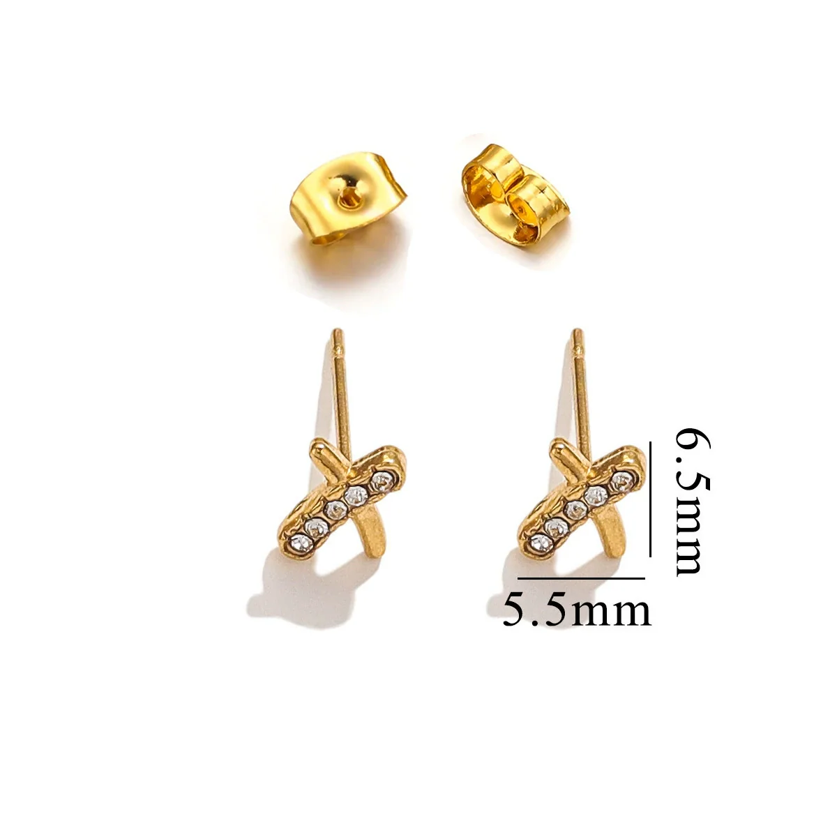 Titanium Steel Retro Old Style Women's Earrings With Heart Star Geometric Patterns And Electroplating Treatment - Image 42