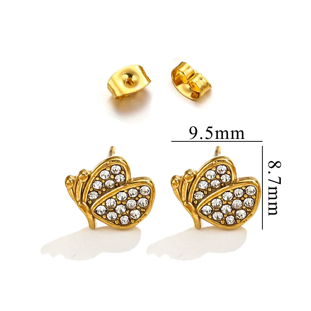Titanium Steel Retro Old Style Women's Earrings With Heart Star Geometric Patterns And Electroplating Treatment - Image 7