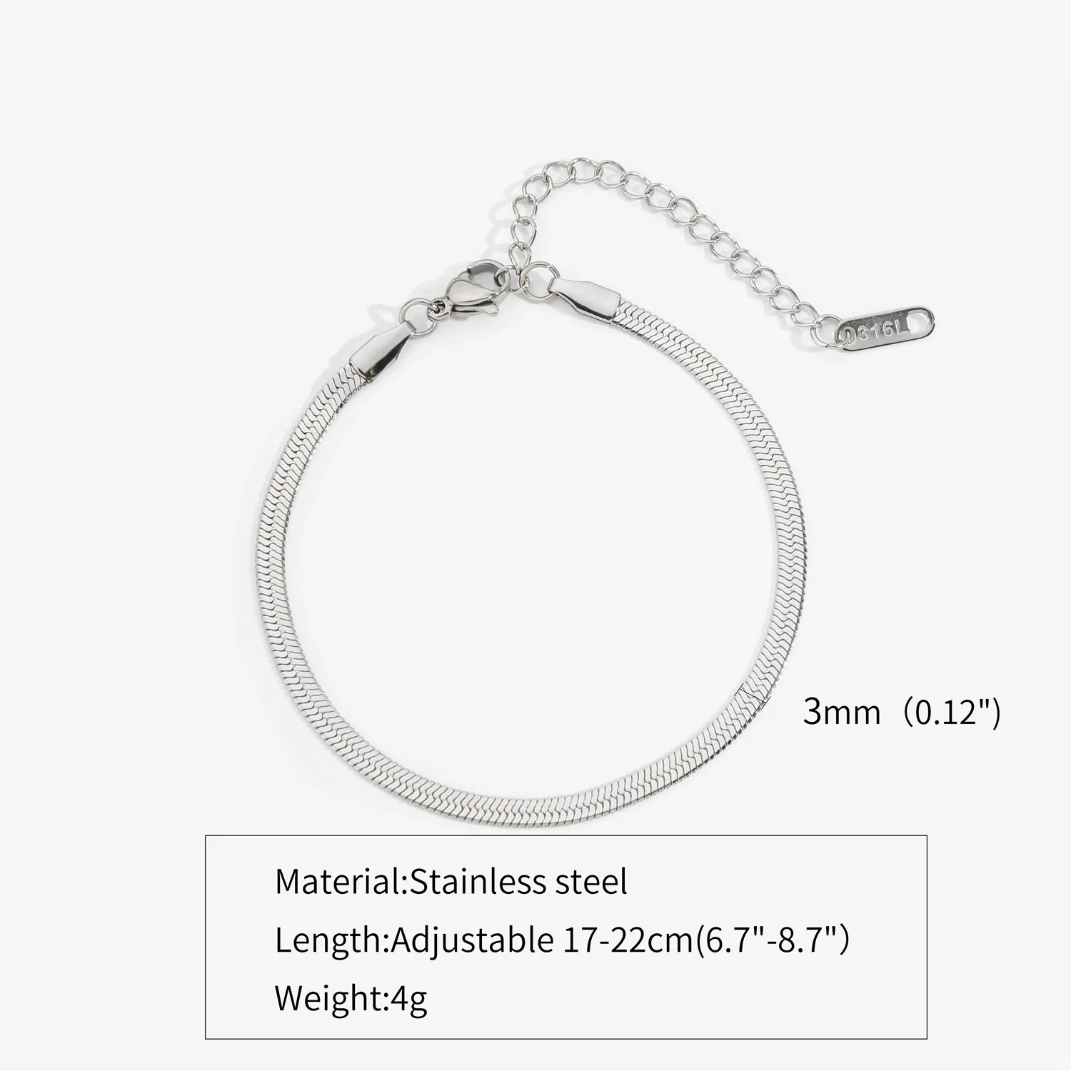 Titanium Steel Stainless Steel Plated 18K Gold Electroplated Women's Bracelet With Wave Geometric Snake Bone Design - Image 11