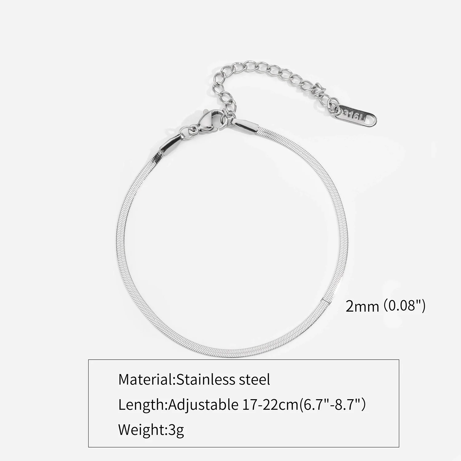 Titanium Steel Stainless Steel Plated 18K Gold Electroplated Women's Bracelet With Wave Geometric Snake Bone Design - Image 13