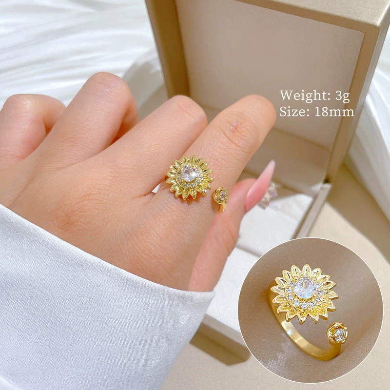 Titanium Steel Women's Light Luxury Geometric Hollow Camellia Earrings Necklace Set With Electroplating - Image 7