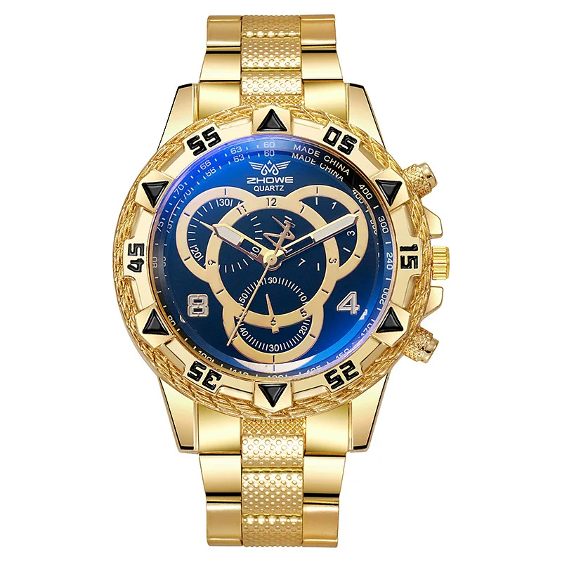 Trendy Business Men's Round Dial Alloy Band Watch With Ordinary Glass Mirror - Image 7