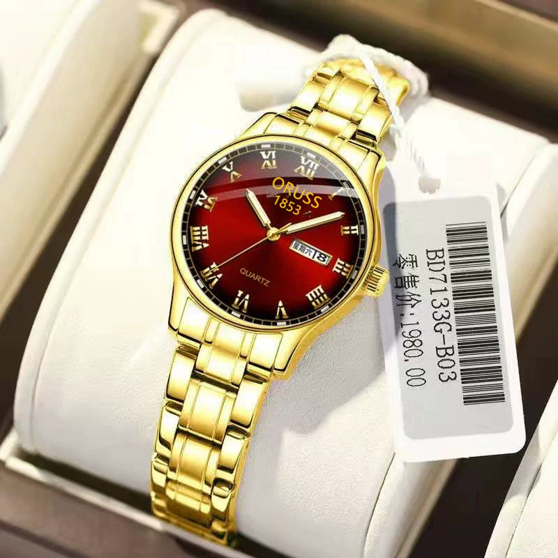 Ultrathin Waterproof Women's Quartz Watch Alloy Tungsten Steel Round Dial - Image 10
