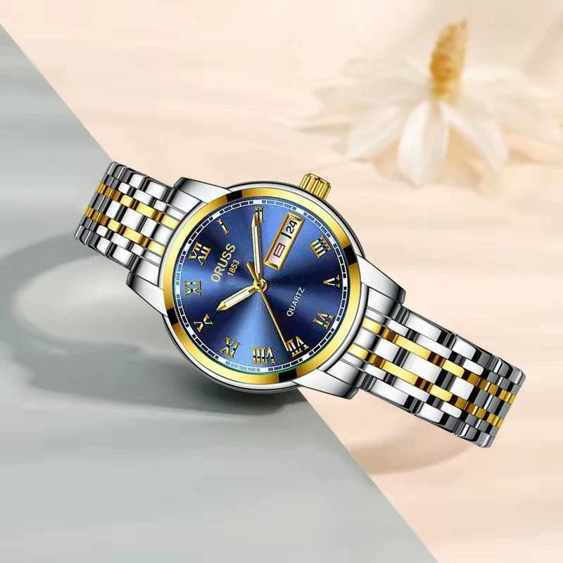 Ultrathin Waterproof Women's Quartz Watch Alloy Tungsten Steel Round Dial - Image 15