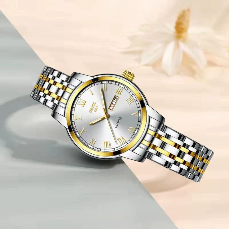 Ultrathin Waterproof Women's Quartz Watch Alloy Tungsten Steel Round Dial - Image 16