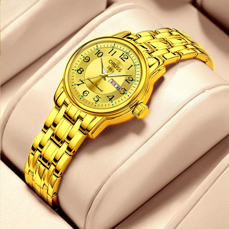 Ultrathin Waterproof Women's Quartz Watch Alloy Tungsten Steel Round Dial - Image 3
