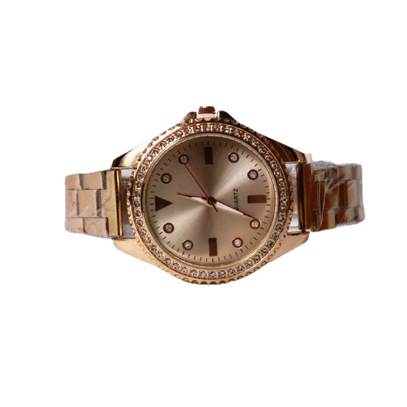 Unisex Alloy And Stainless Steel Round Dial Luxury Quartz Watch With Green Water Ghost Style - Image 5