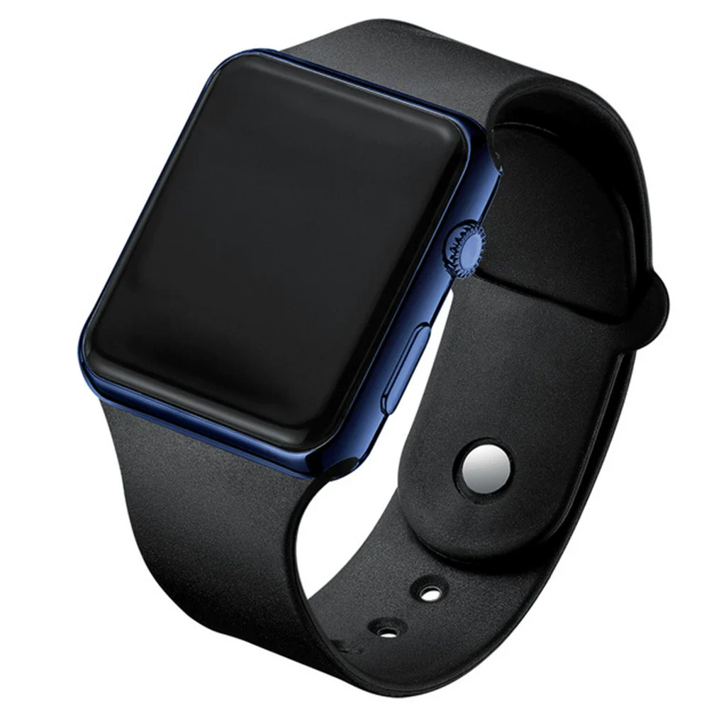 Unisex Casual Square Silicone And Plastic Led Electronic Watch - Image 13