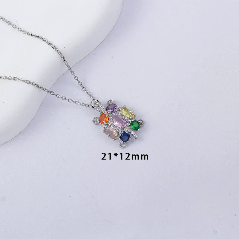 Unisex Copper Animal Zodiac Pendant Necklace With Electroplating And O Word Chain Simple Style - Image 3