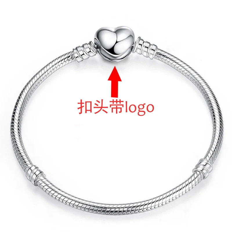Unisex Geometric Metal Electroplated Snake Bone Bracelet With Crown Zircon And Logo Diy - Image 4