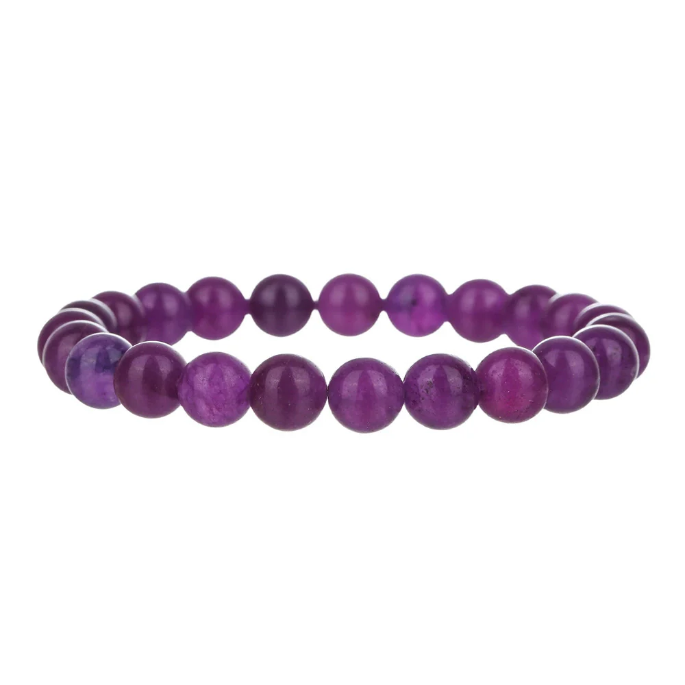 Unisex Handmade Geometric Beaded Crystal Bracelet With Black Matte Volcanic Stone Tiger Eye Rose Quartz Black Agate Amethyst - Image 5