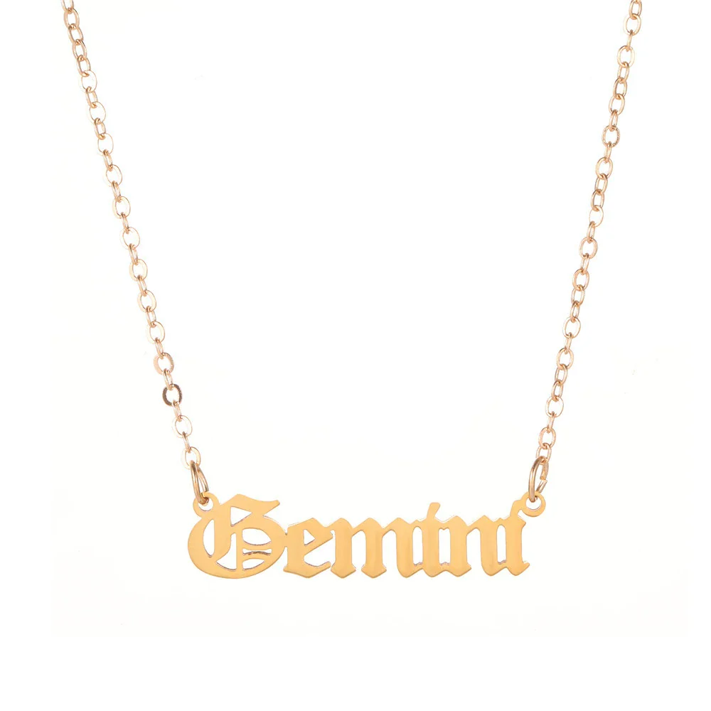 Unisex Handmade Stainless Steel And Titanium Steel Constellation Bamboo Chain Necklace In Ins Style - Image 12