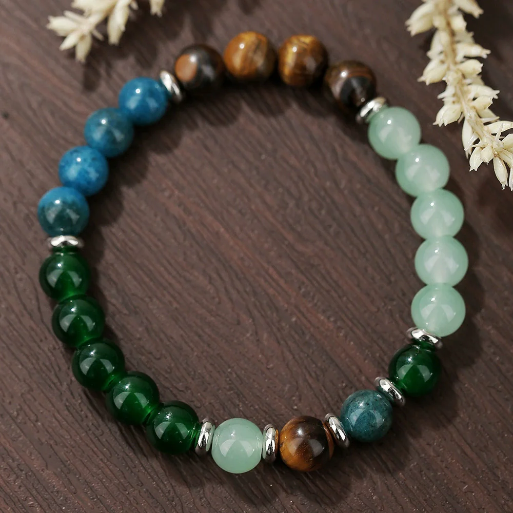 Unisex Handmade Stone Geometric Style Couple Bracelets - Image 13