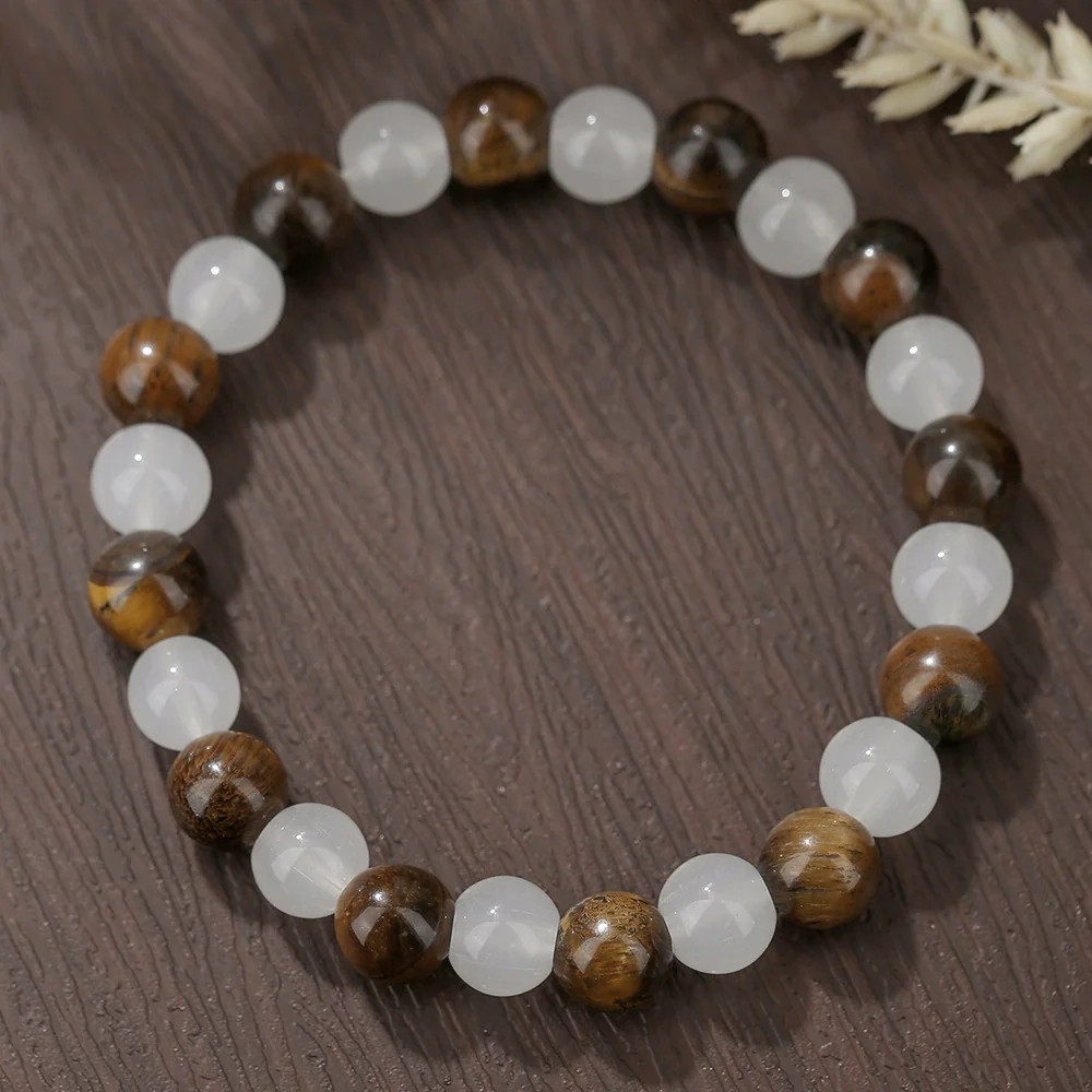 Unisex Handmade Stone Geometric Style Couple Bracelets - Image 17