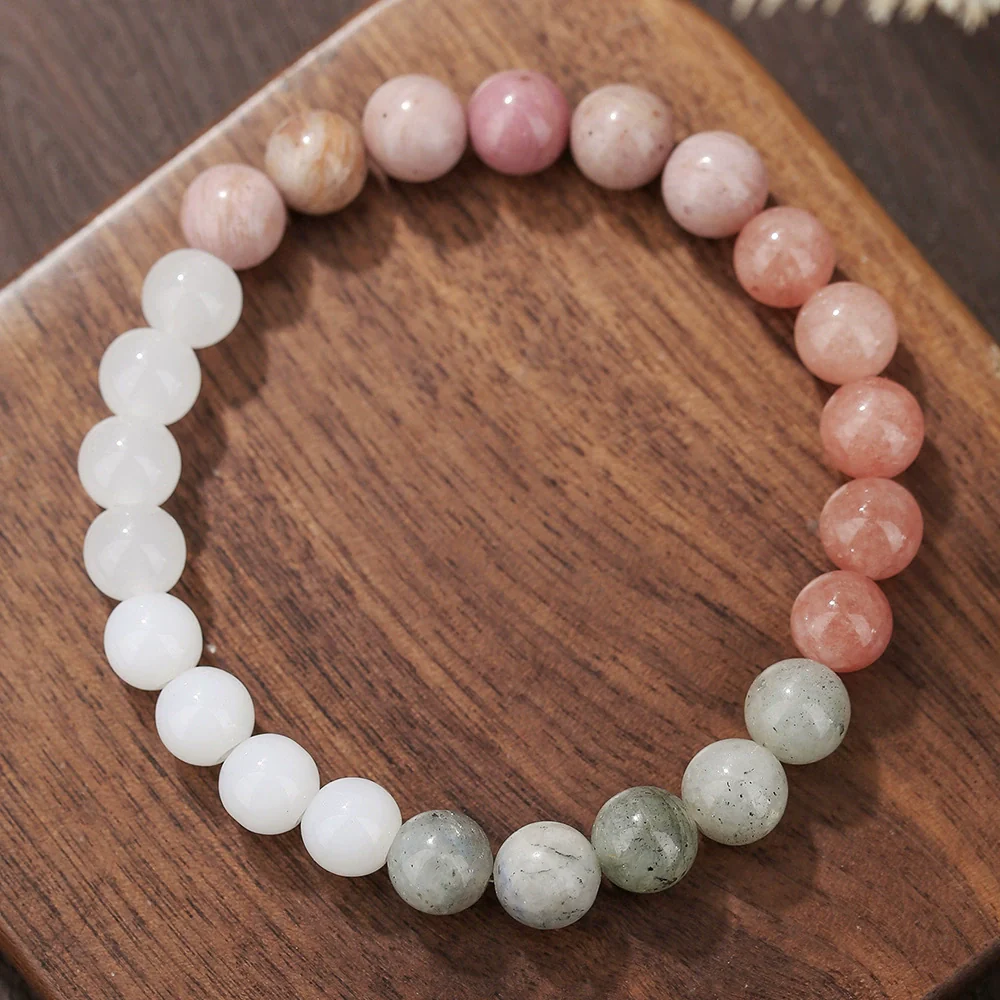 Unisex Handmade Stone Geometric Style Couple Bracelets - Image 18