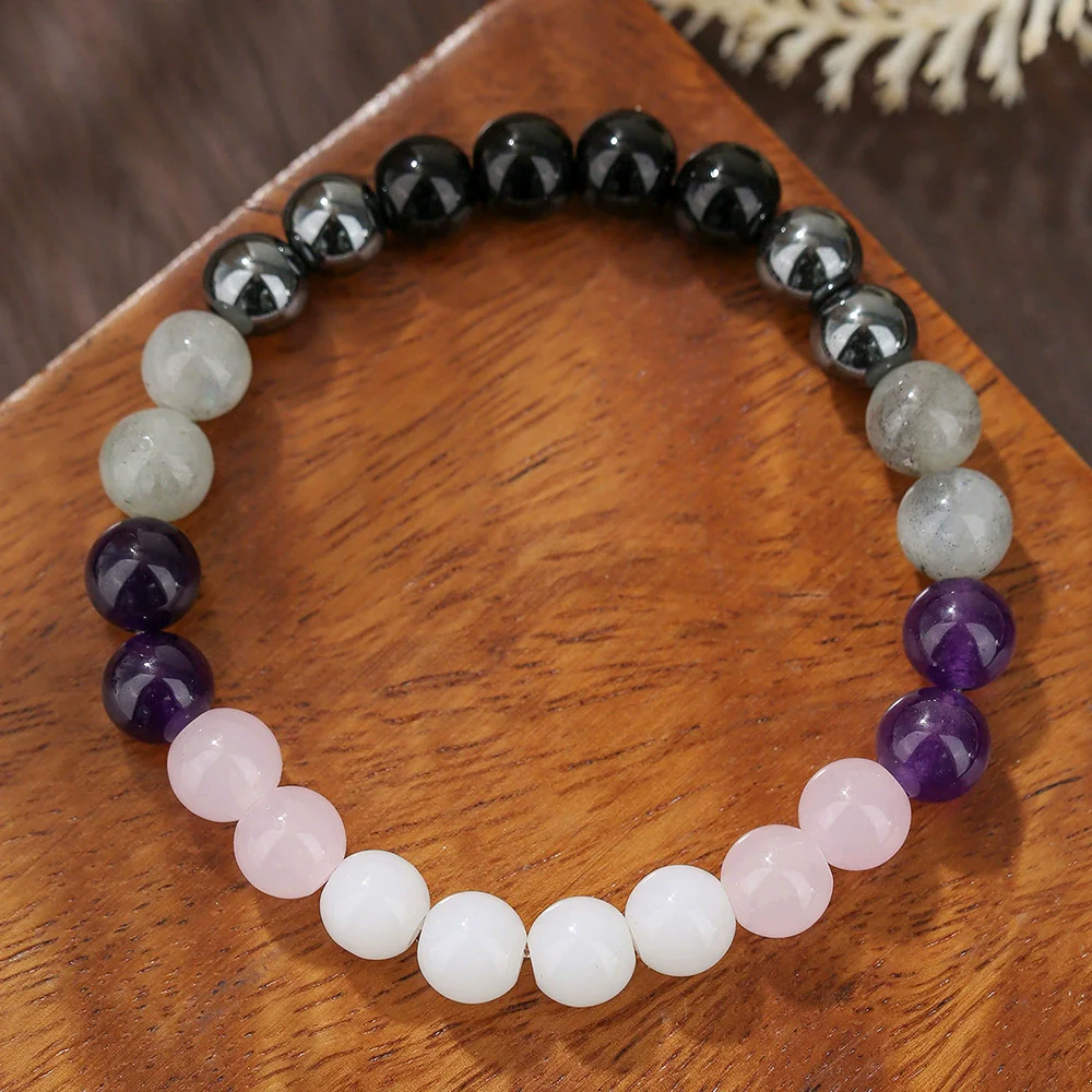 Unisex Handmade Stone Geometric Style Couple Bracelets - Image 19
