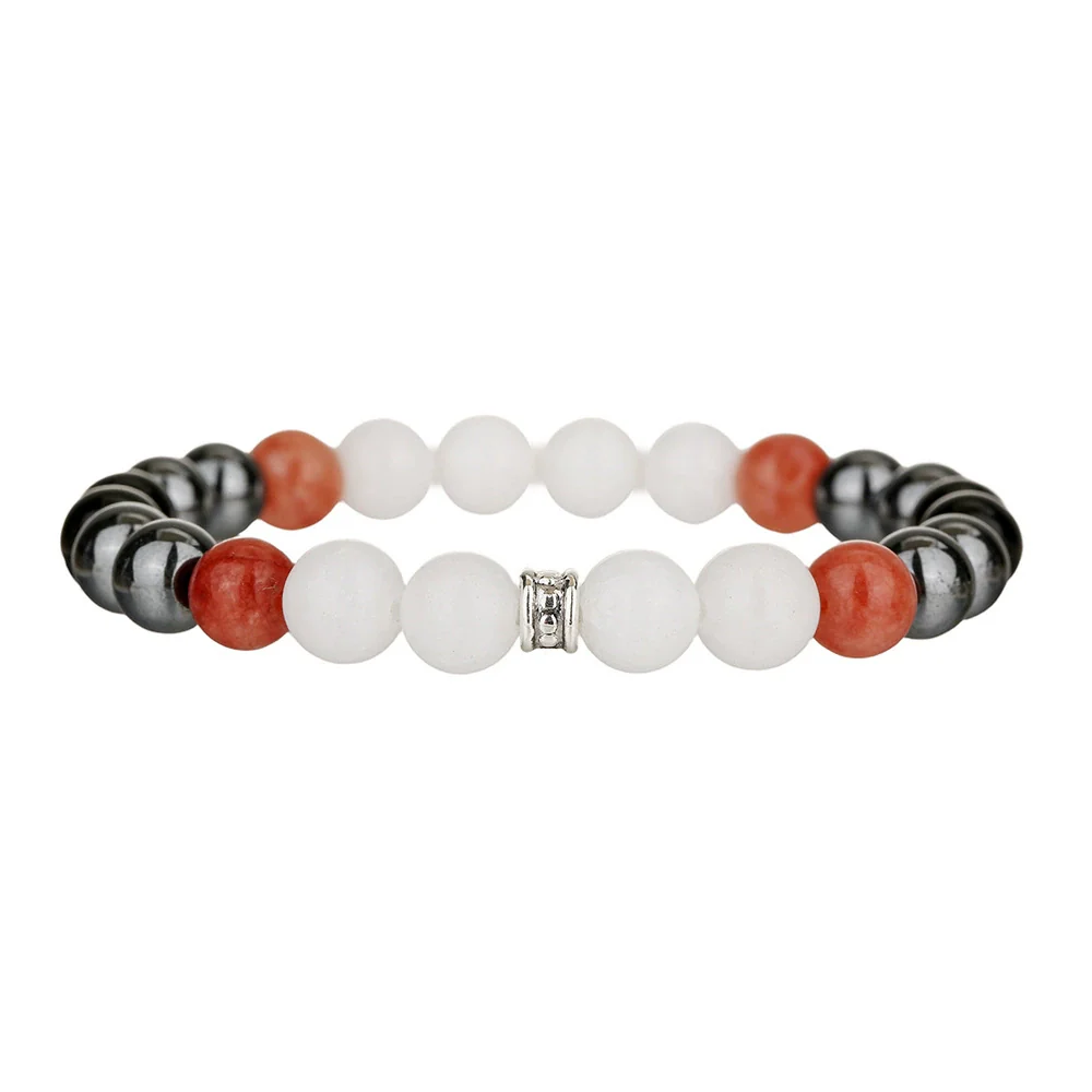 Unisex Handmade Stone Geometric Style Couple Bracelets - Image 5