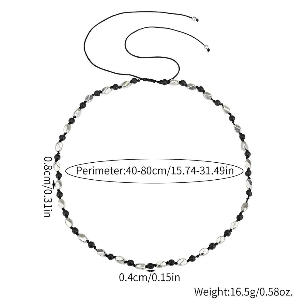 Unisex Hip Hop Geometric Metal Handmade Accessories Necklace - Image 5