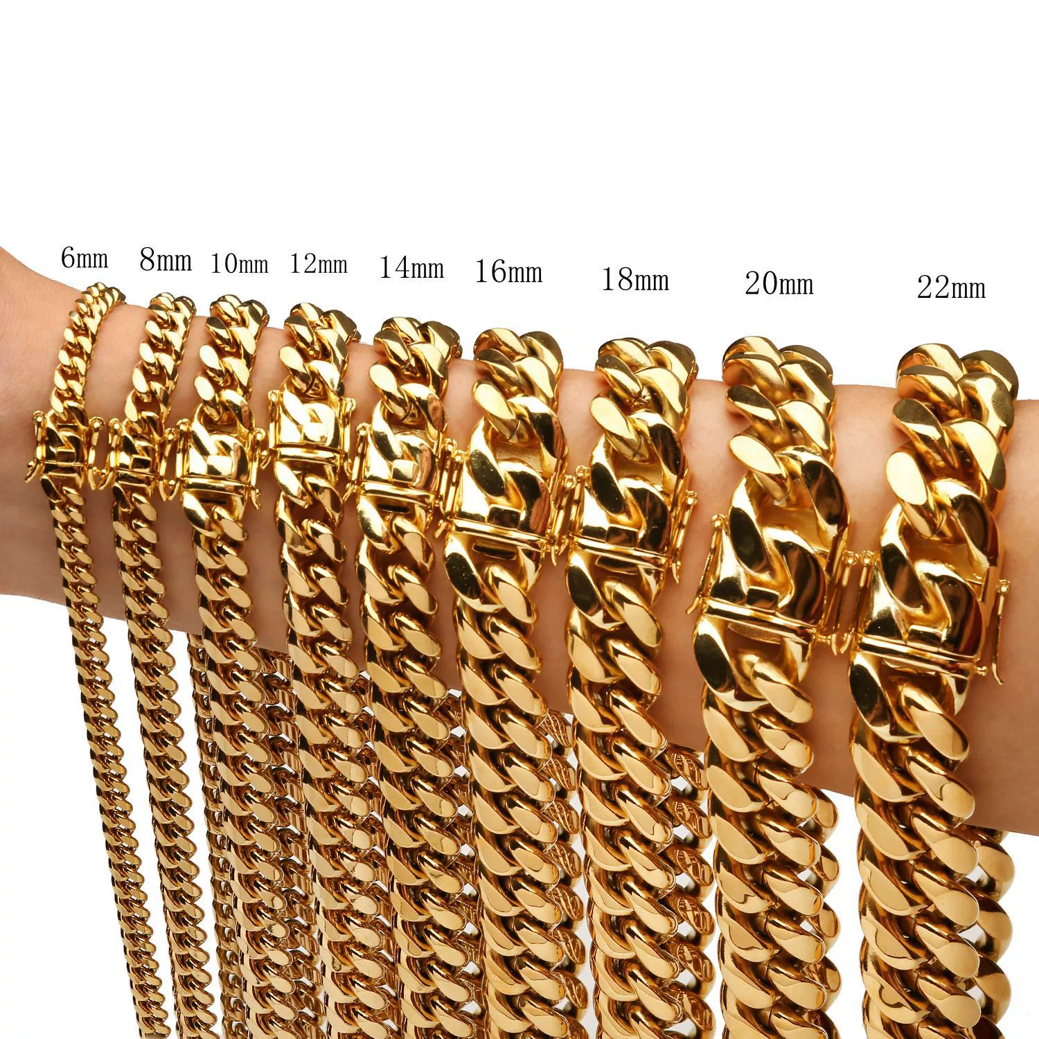 Unisex Hip Hop Personality Stainless Steel Vervain Chain Necklace With Geometric Design