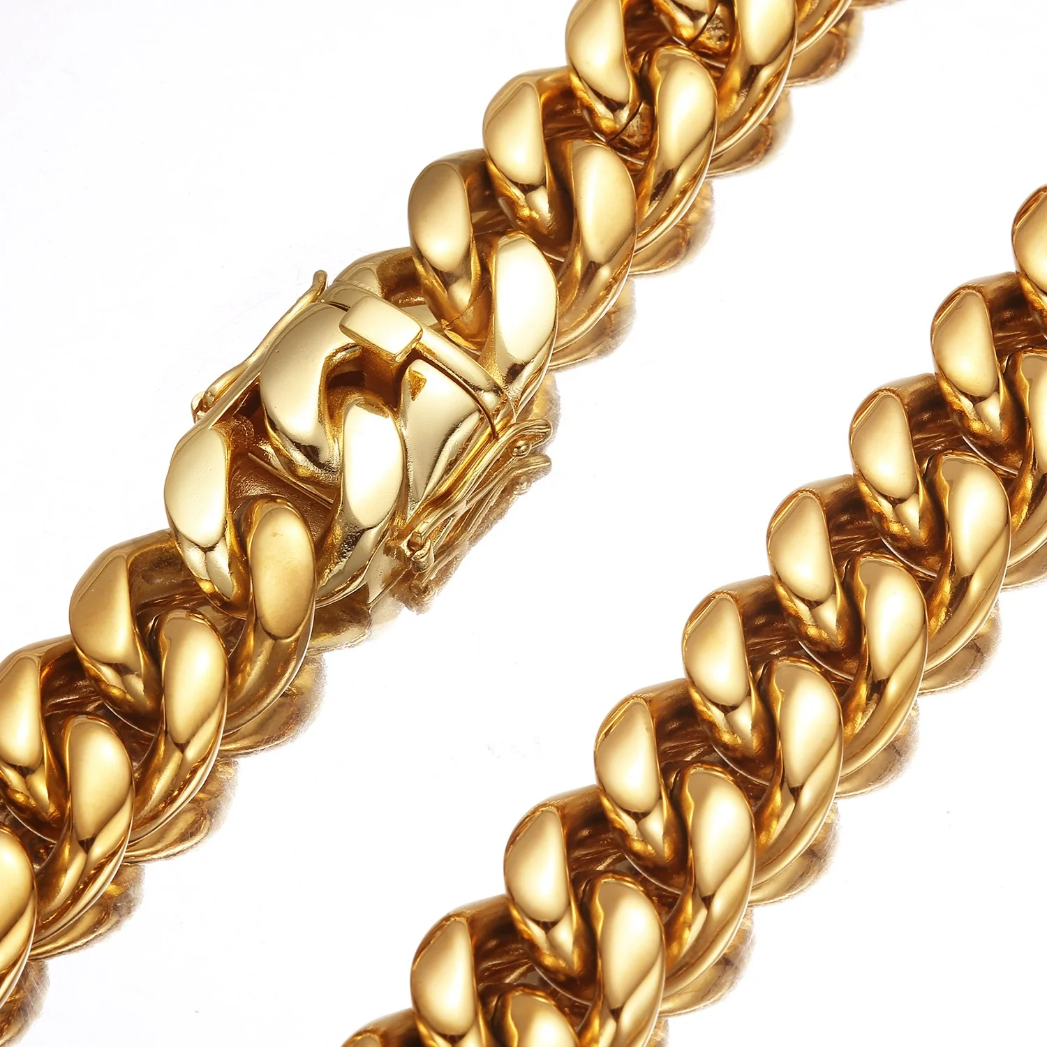 Unisex Hip Hop Personality Stainless Steel Vervain Chain Necklace With Geometric Design - Image 2