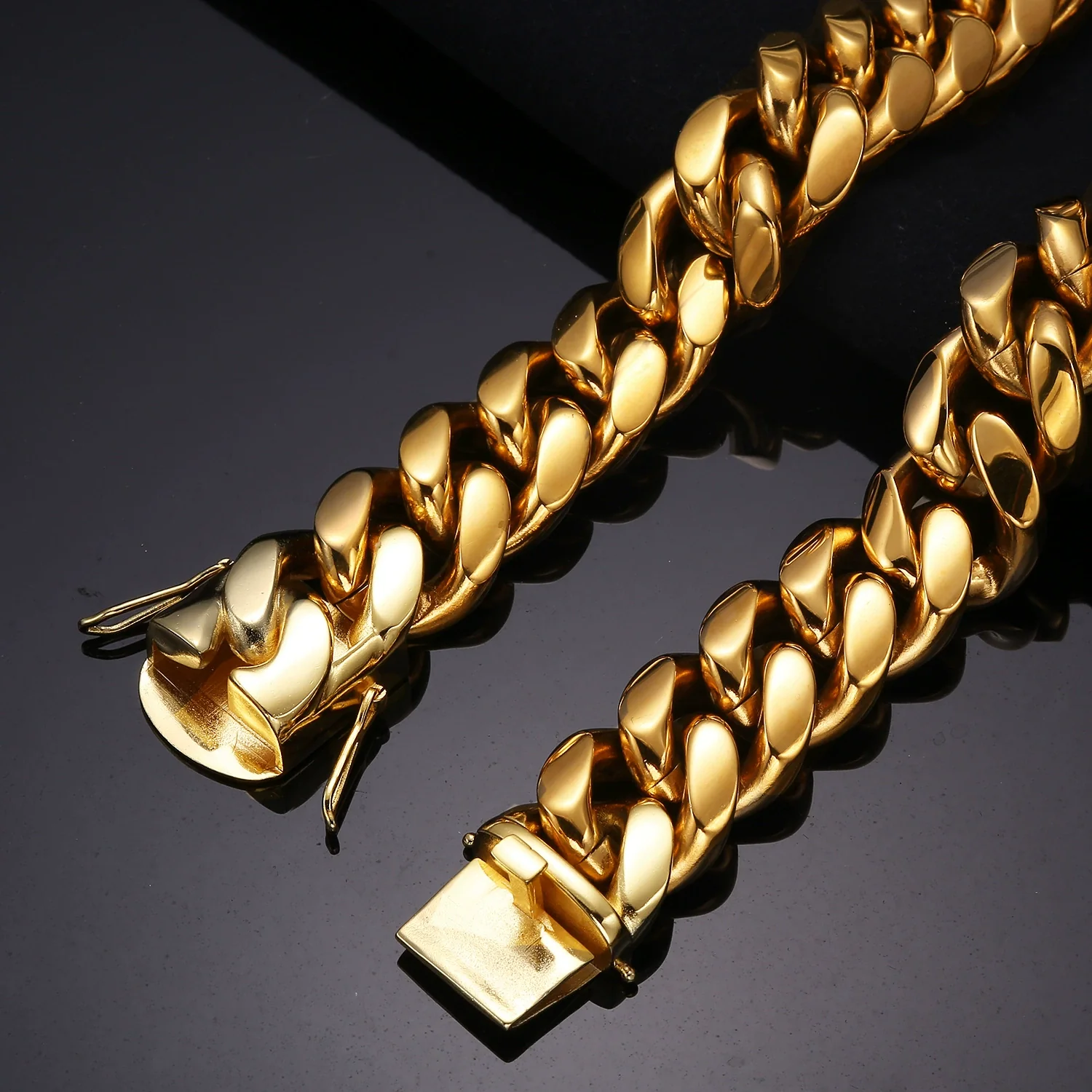 Unisex Hip Hop Personality Stainless Steel Vervain Chain Necklace With Geometric Design - Image 3