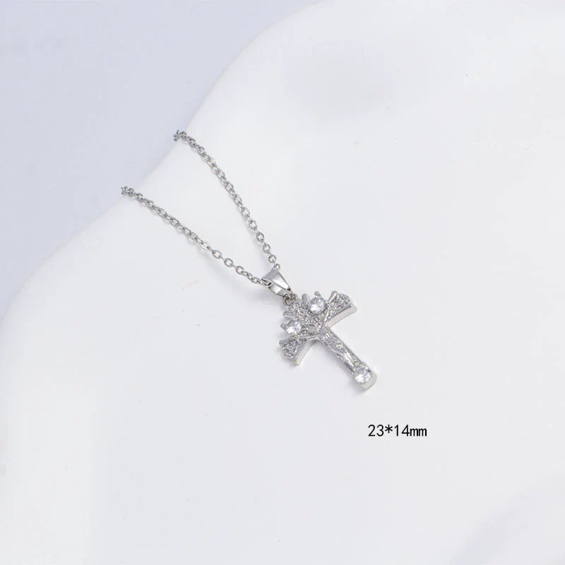 Unisex Simple Fashion Necklace Copper Electroplating Mixed Gemstone Setting O Word Chain Pendant Jewelry - Image 12