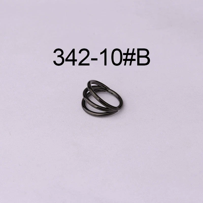 Unisex Threelayer Closed Ring Ear And Nose Piercing Jewelry Electroplated 316 Stainless Steel With Geometric Design - Image 11