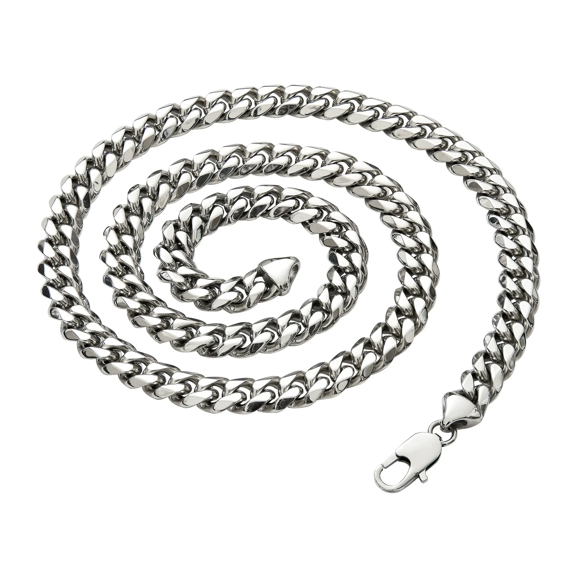 Unisex Titanium Steel Necklace With Geometric Pattern And Polishing Treatment - Image 4