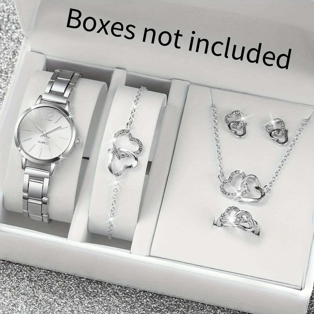 Universal Casual Alloy Case Round Dial Quartz Watch With Steel Band And Ordinary Glass Mirror - Image 27