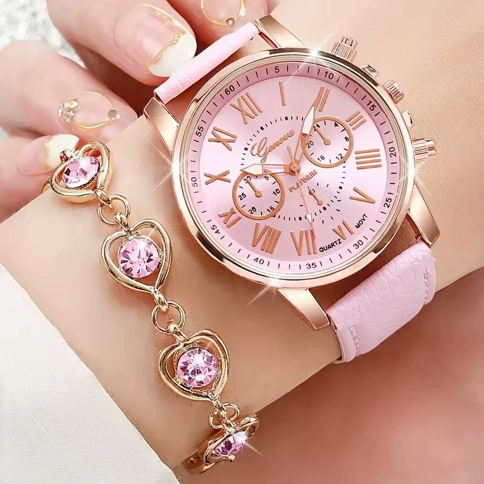 Universal Casual Fashion Belt Watch With Alloy Case Imitation Leather Strap And Stainless Steel Pin Buckle - Image 2